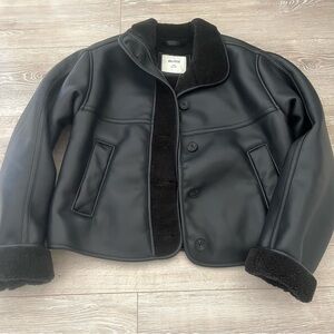 Hollister Black Leather Jacket
